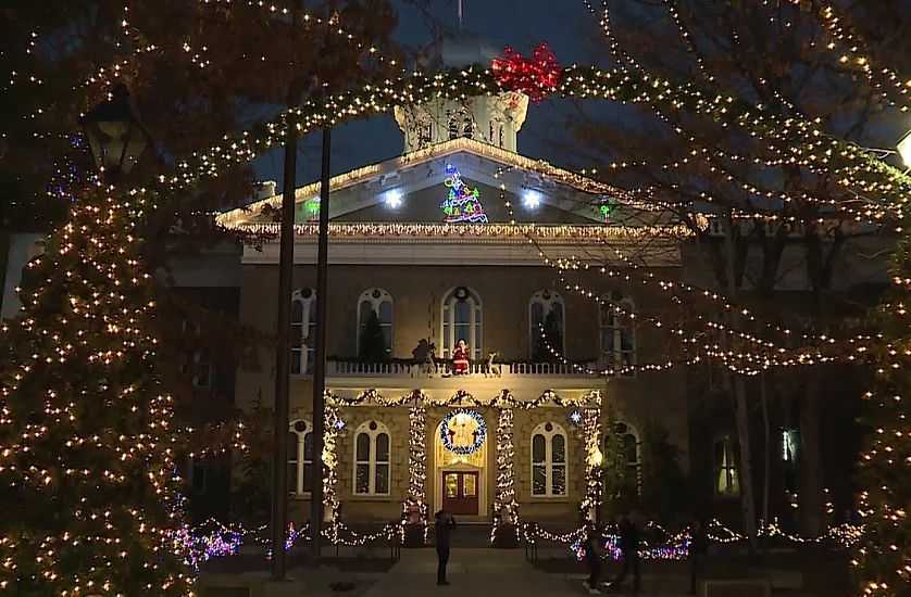 Christmas tree lights in Carson city