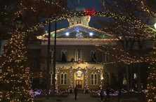 Christmas tree lights in Carson city